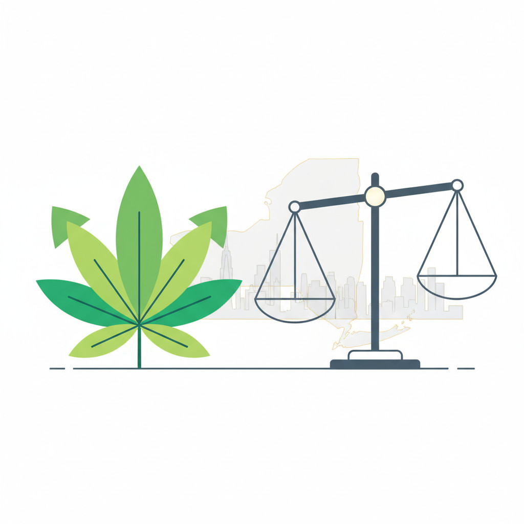 New York cannabis growth and risk visual