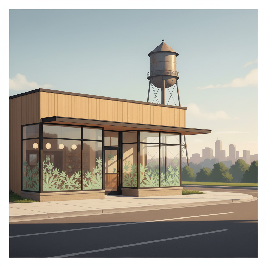city-operated cannabis dispensary storefront image