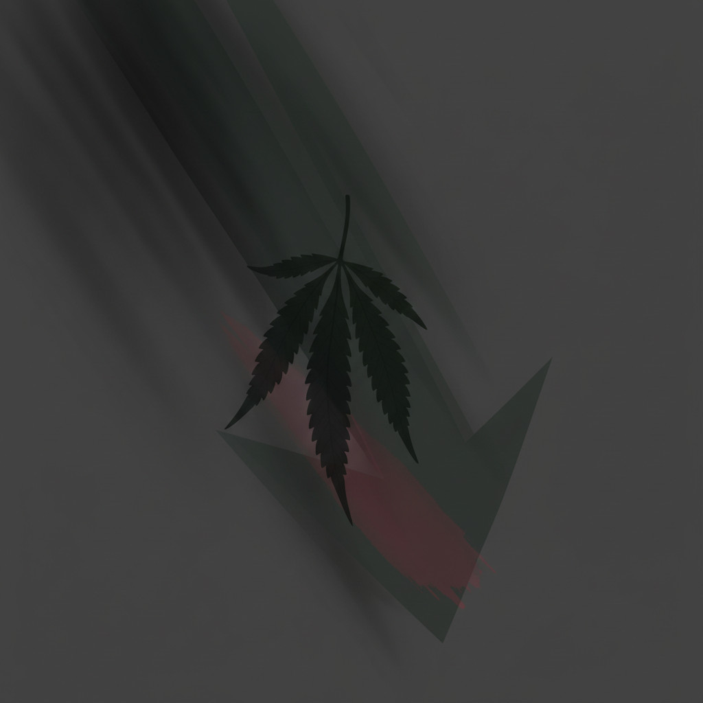 Stock market downturn in cannabis sector