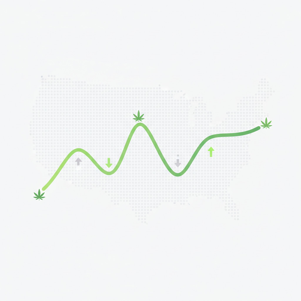 Cannabis price trends visual