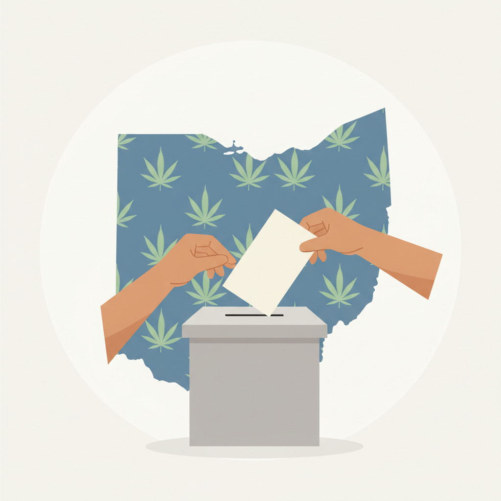 Ohio hemp and cannabis referendum illustration