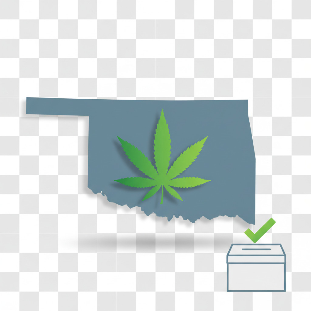 Oklahoma medical cannabis ballot illustration