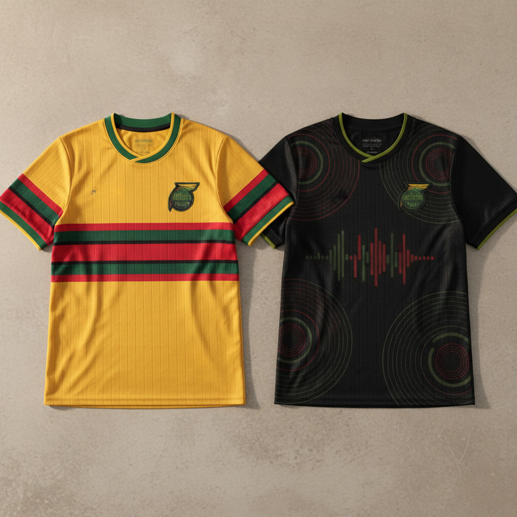 Bob Marley-inspired Jamaica jerseys for the 2026 FIFA World Cup