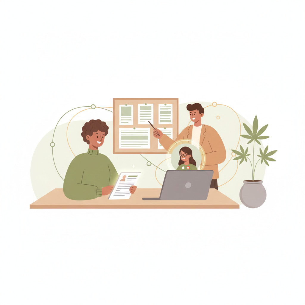 Cannabis recruitment process visual