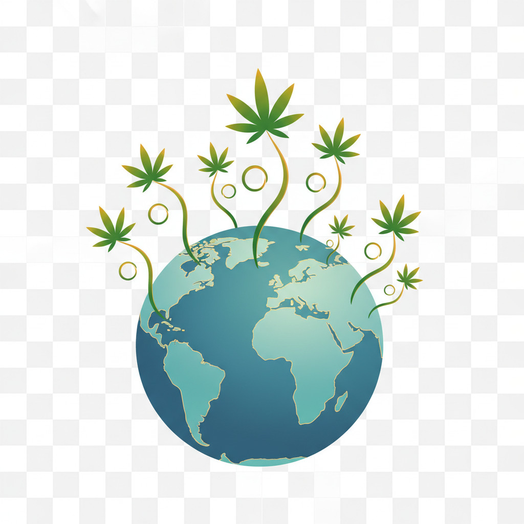 Global cannabis growth globe