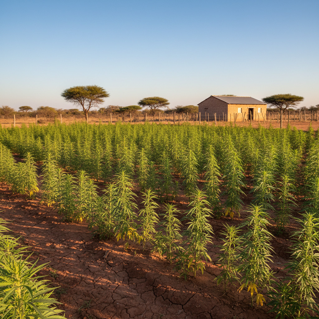 Industrial hemp farm in Botswana