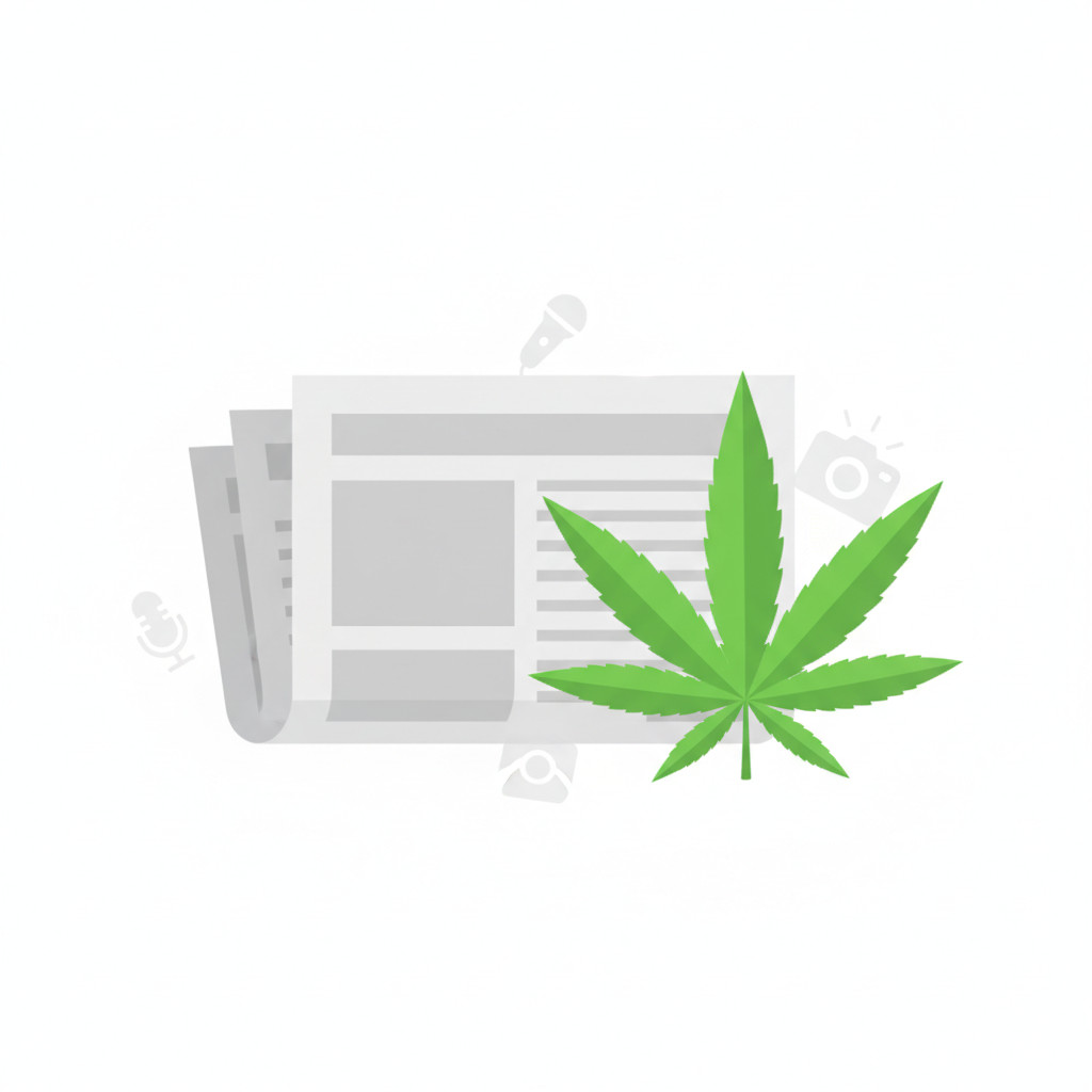 Cannabis media coverage illustration