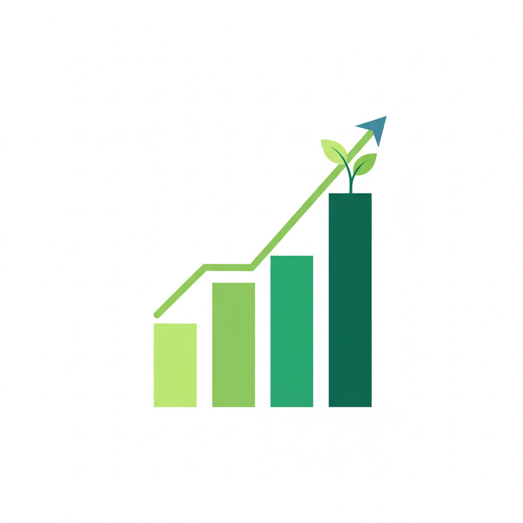 Financial growth illustration