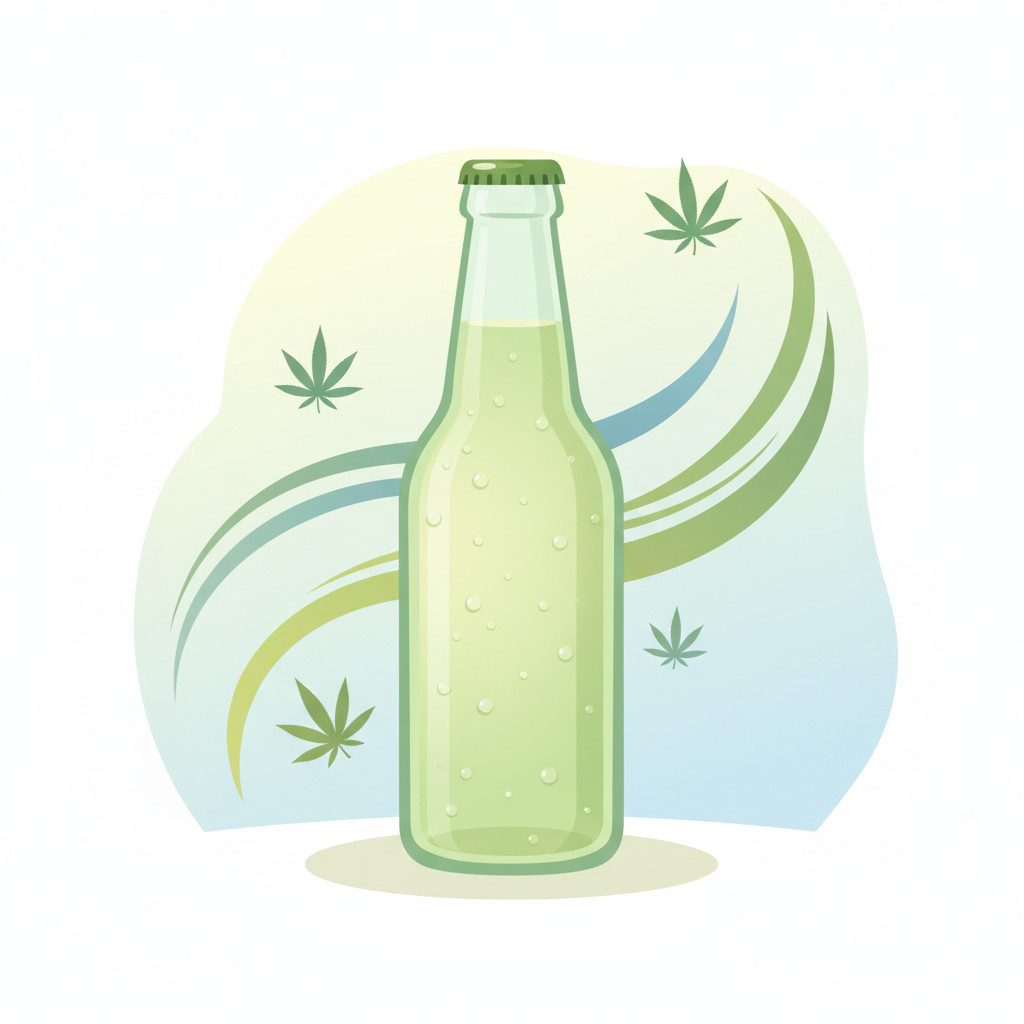 Hemp-derived THC drink illustration