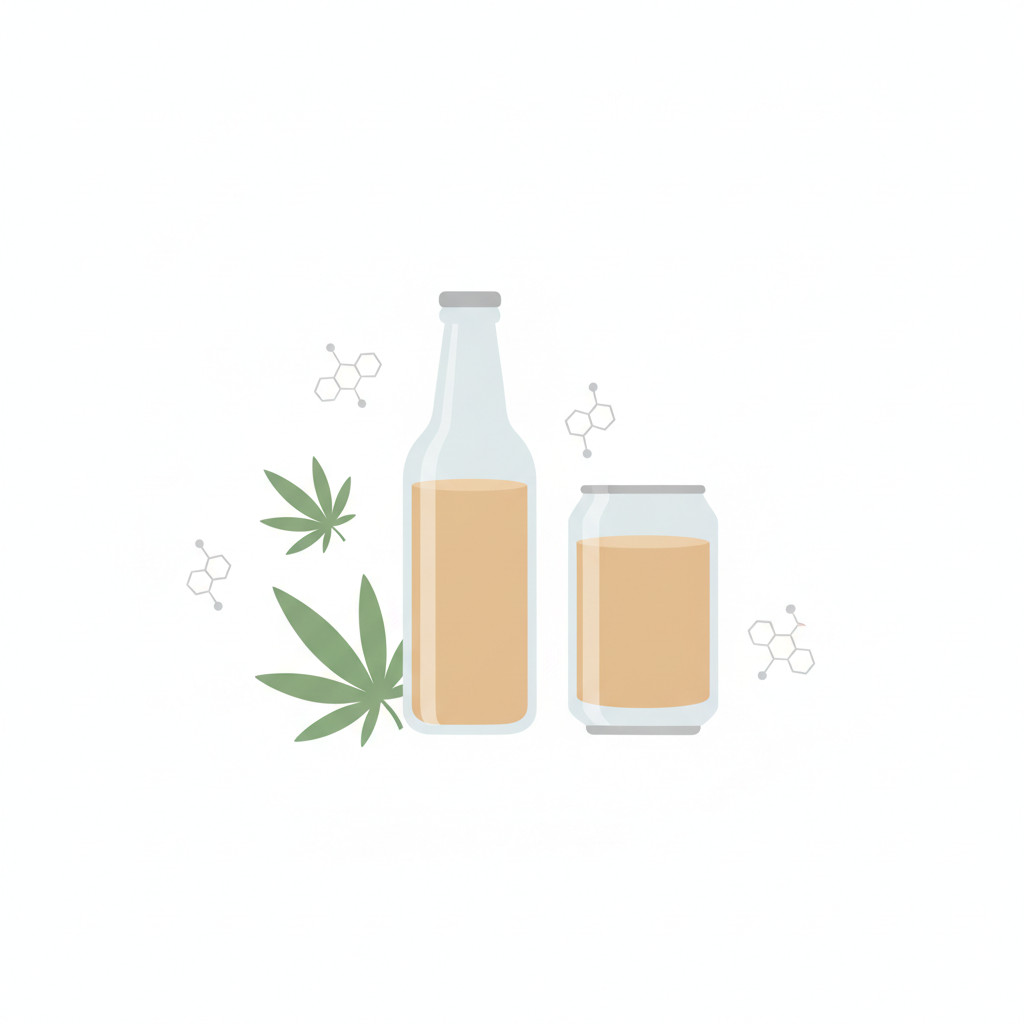 Hemp-THC drink illustration