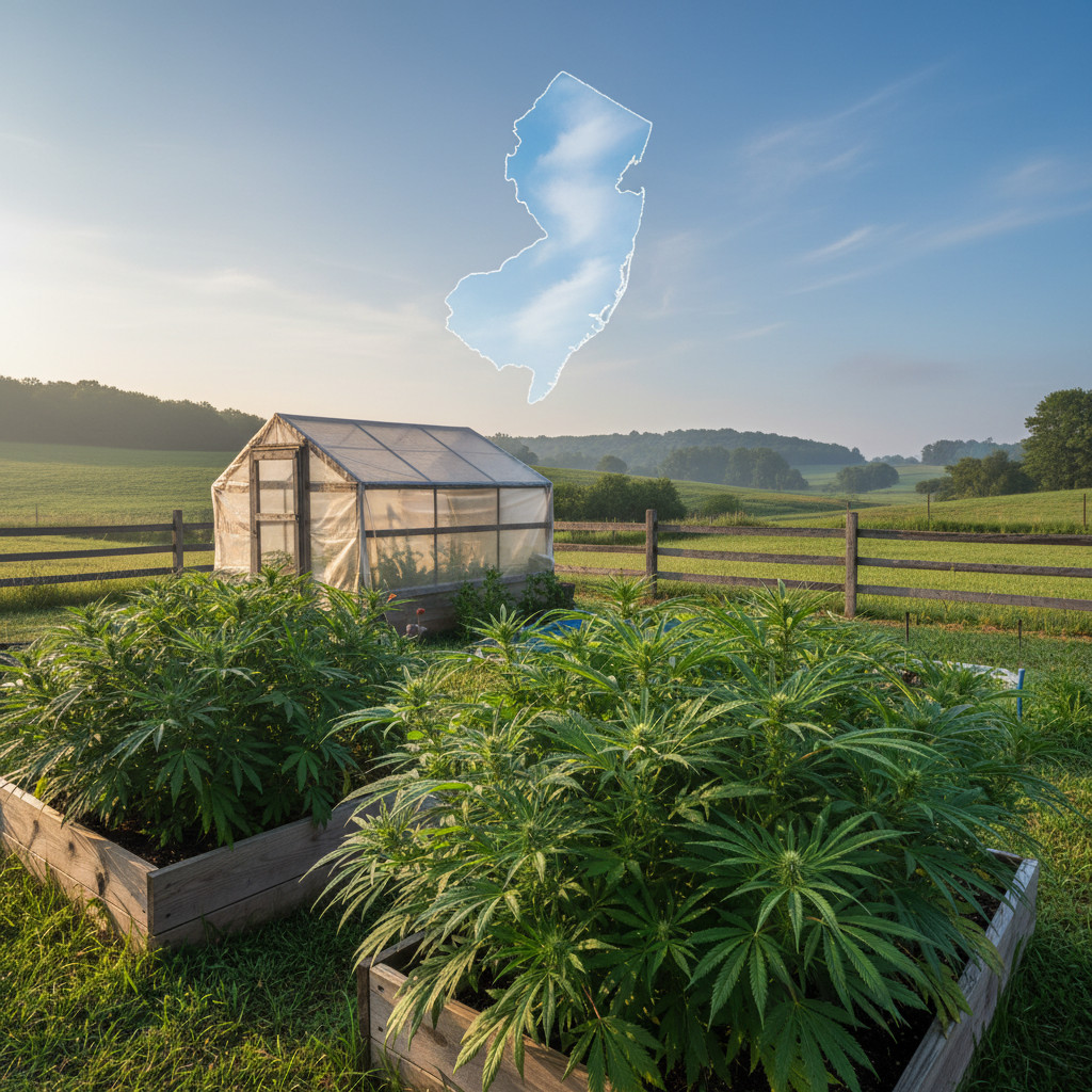 New Jersey cannabis cultivation garden scene