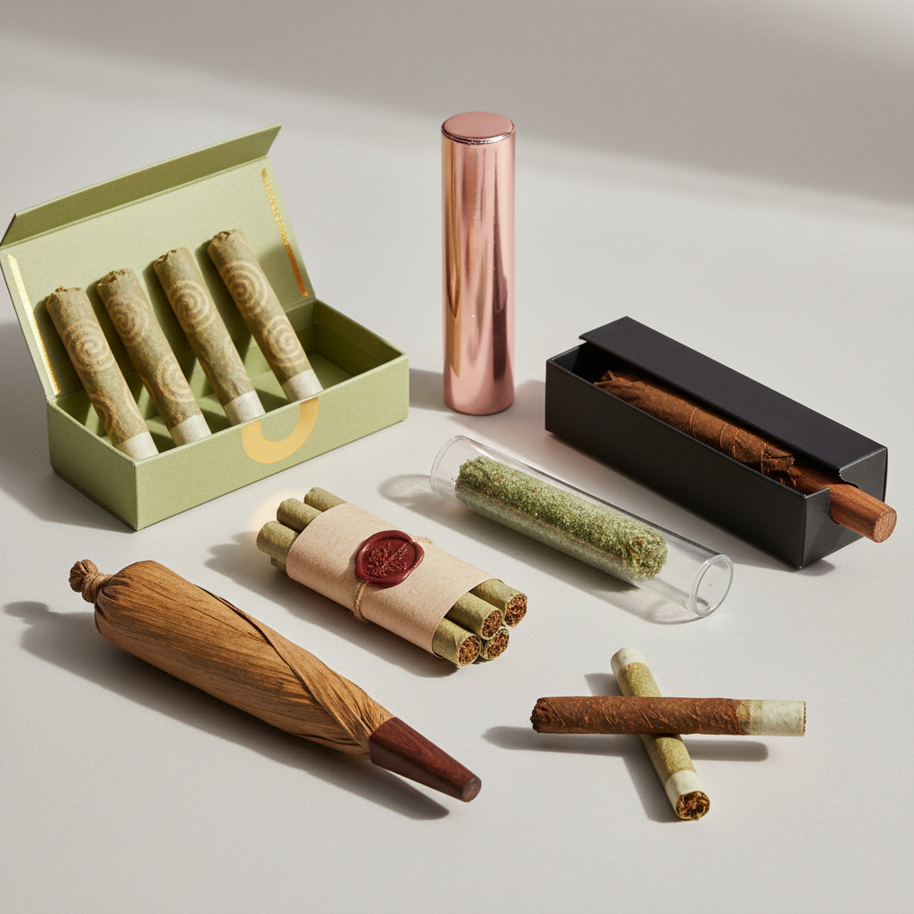 Pre-rolled blunts variety in multiple packaging styles