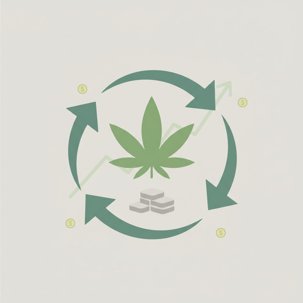 Share repurchases in cannabis companies visual