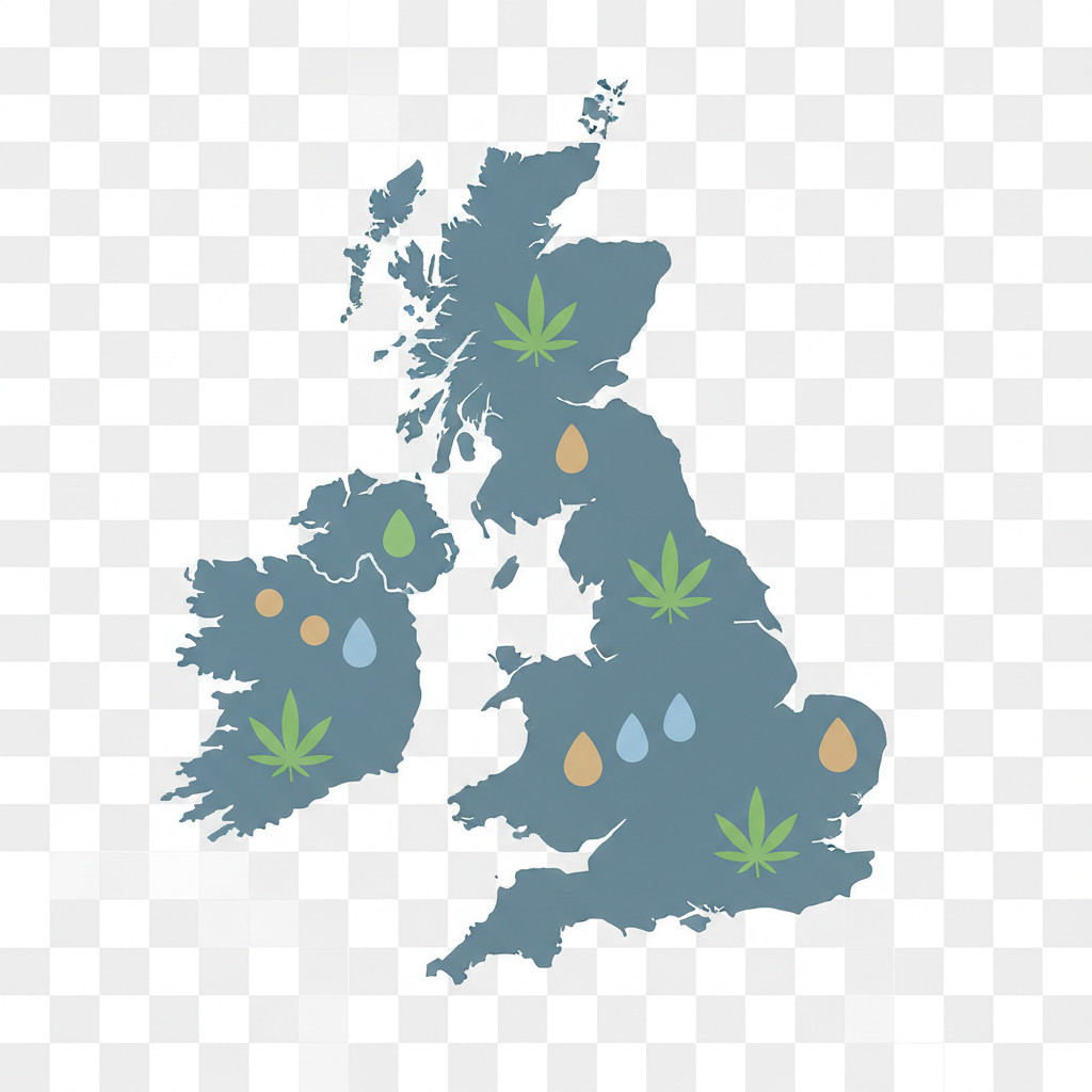 UK CBD regulation map