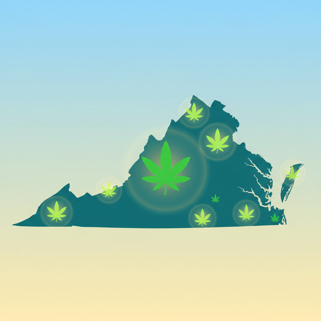 Virginia medical cannabis sales map
