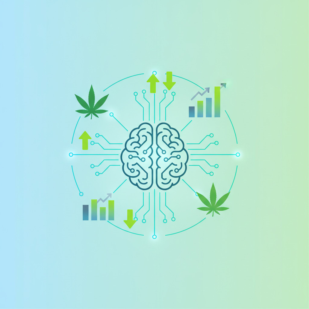 AI and cannabis stocks illustration
