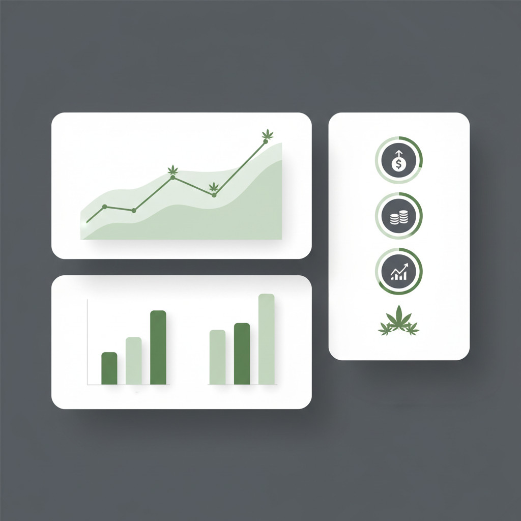 Minimal cannabis revenue dashboard