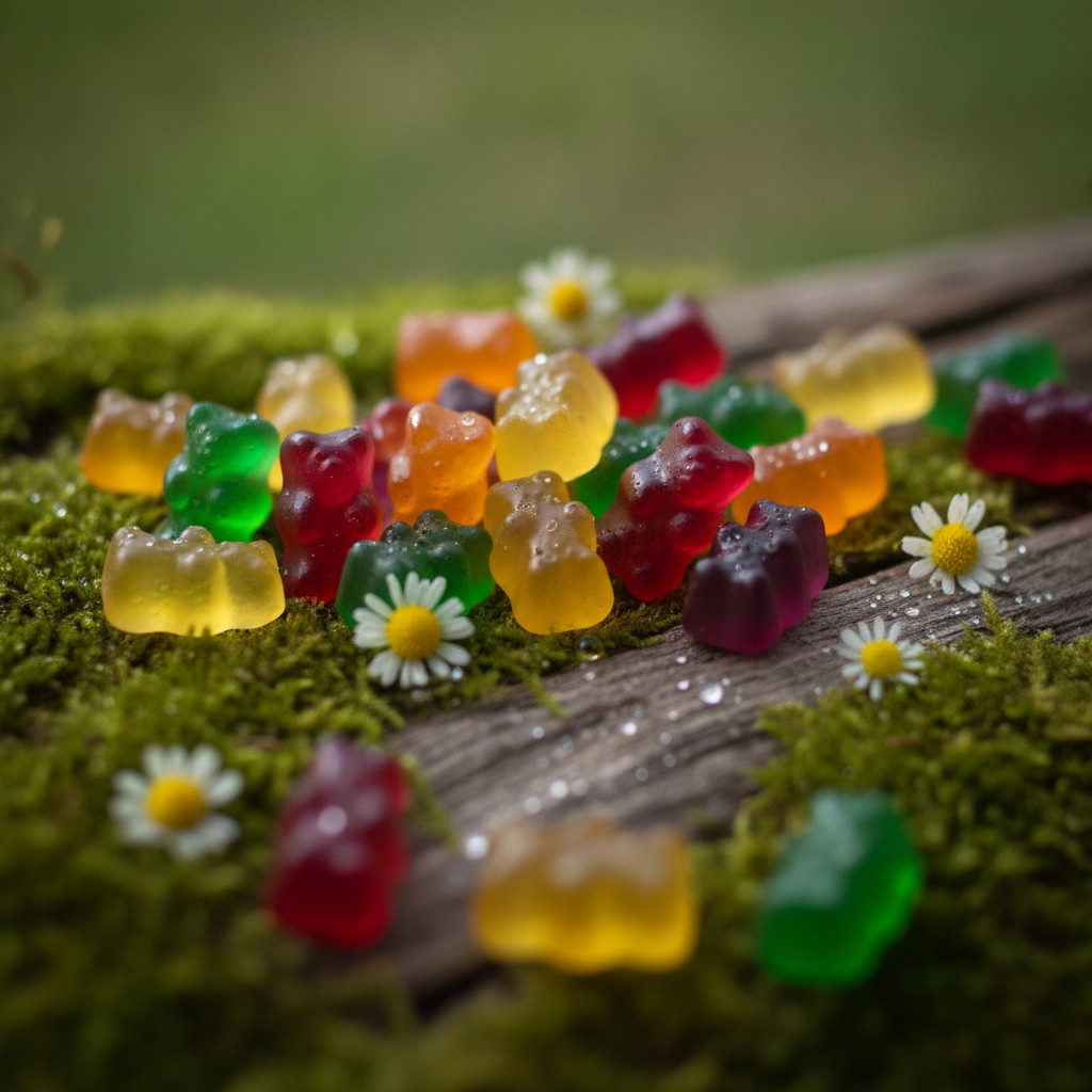 Green Era Gummies in a natural setting