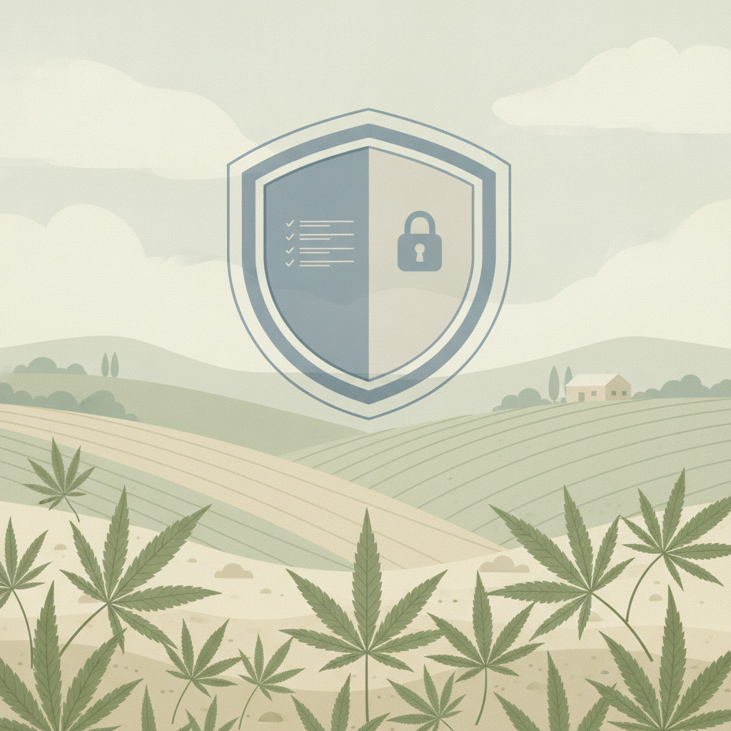 Hemp plant with regulatory shield