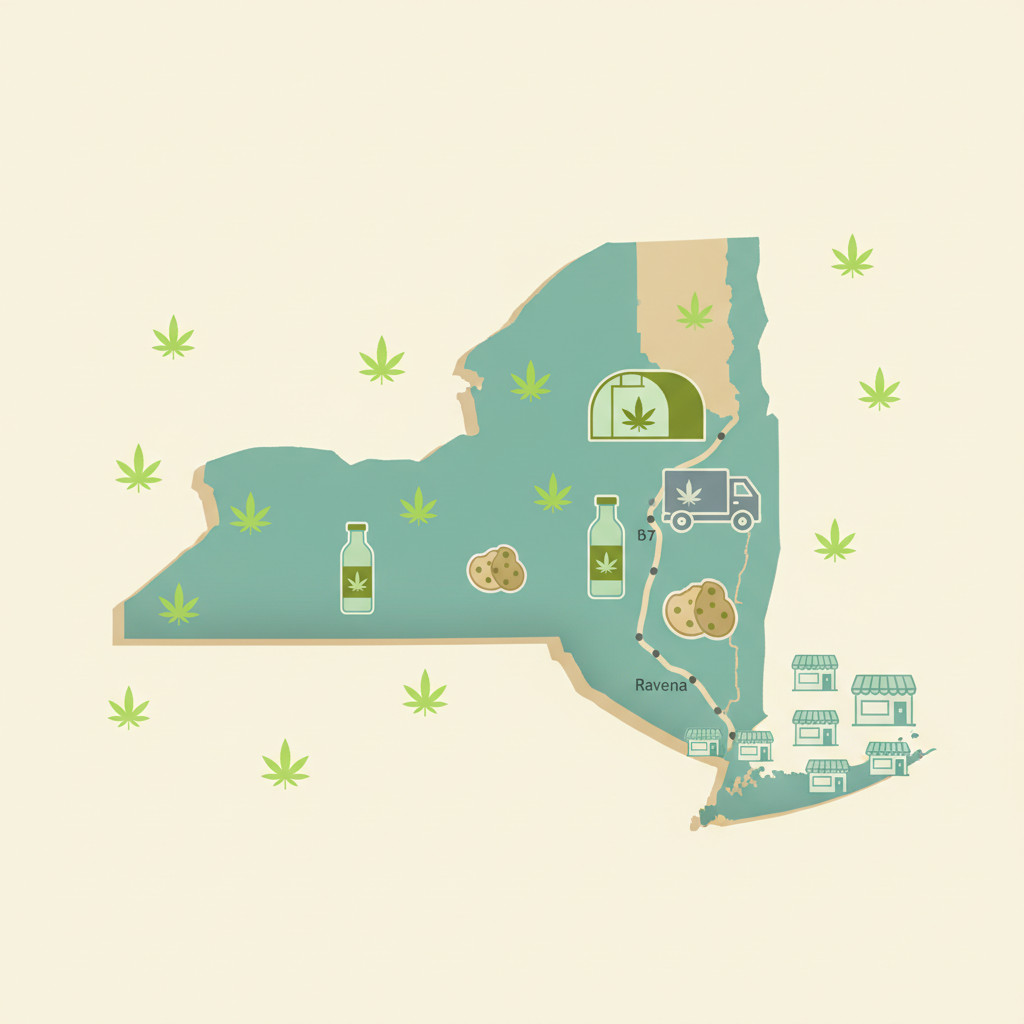 New York cannabis market map