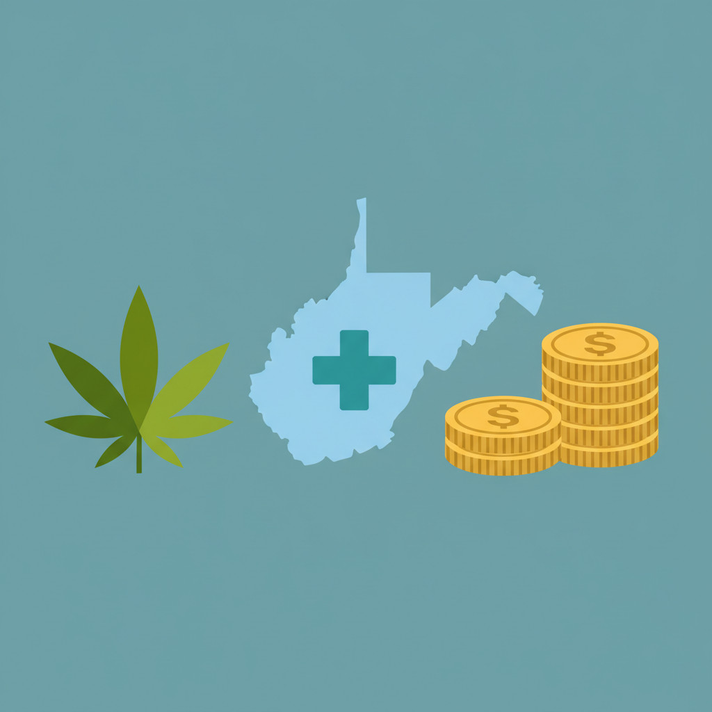 West Virginia medical cannabis tax allocation illustration