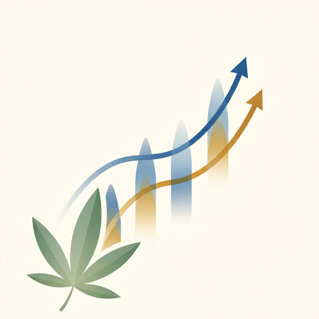 Cannabis investment growth visual