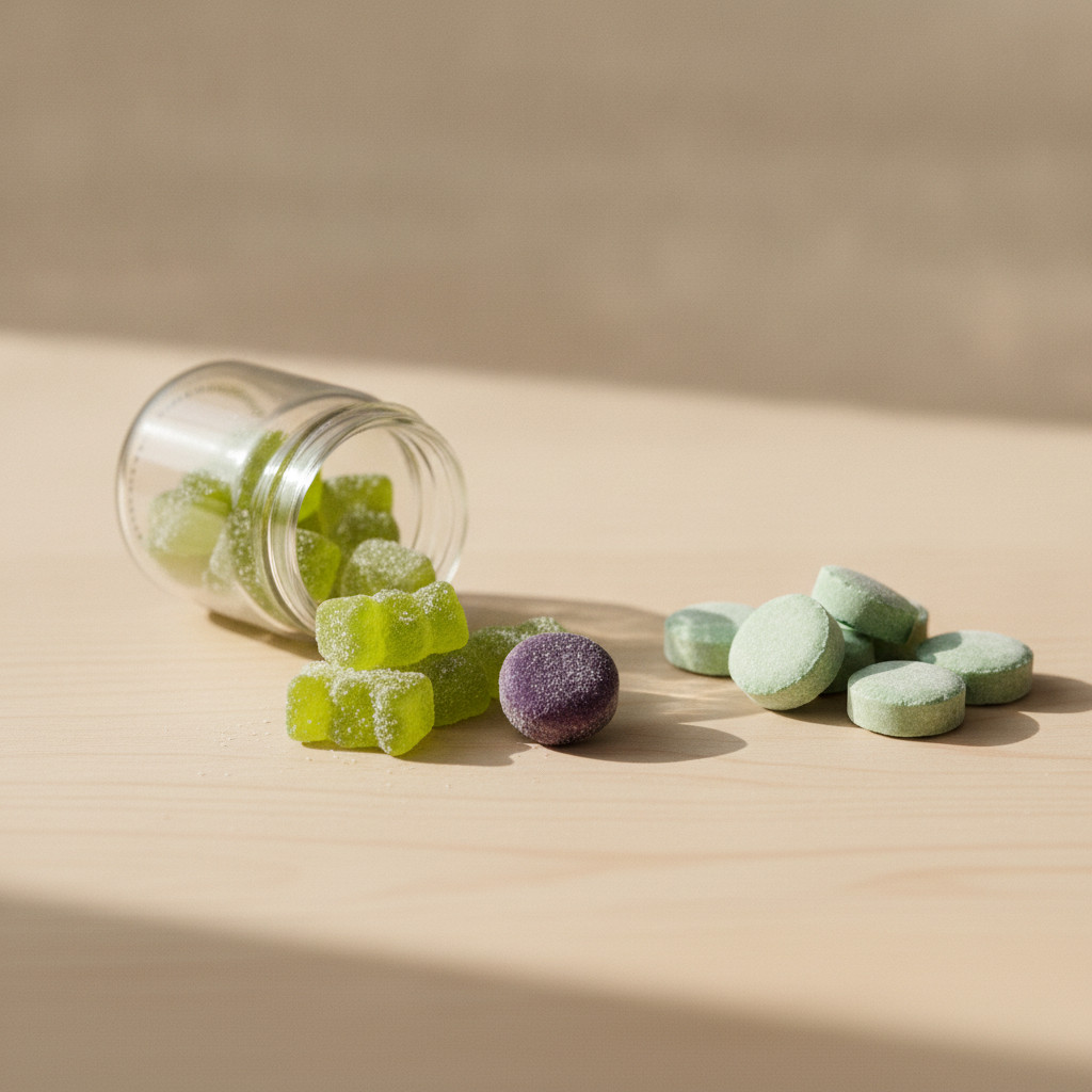 CBD edibles still life image