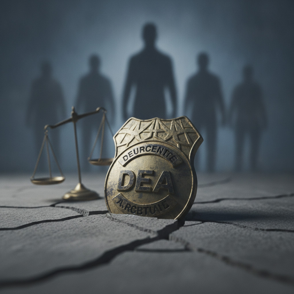 DEA legitimacy crisis visual