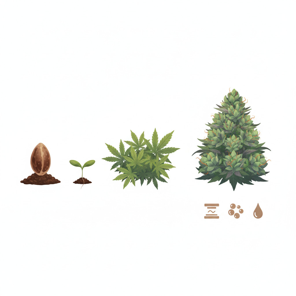 Fast Buds growth cycle and extraction icons