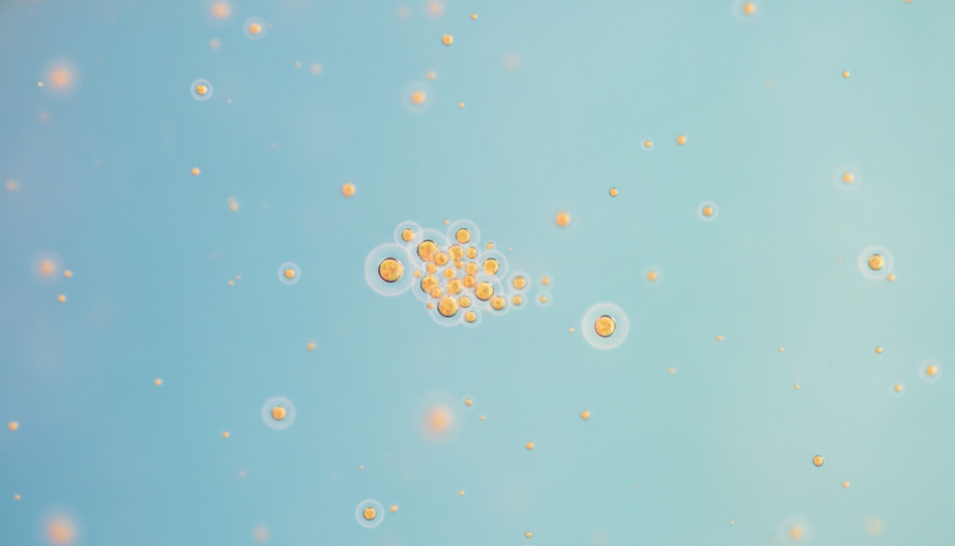nano-emulsion particles visual