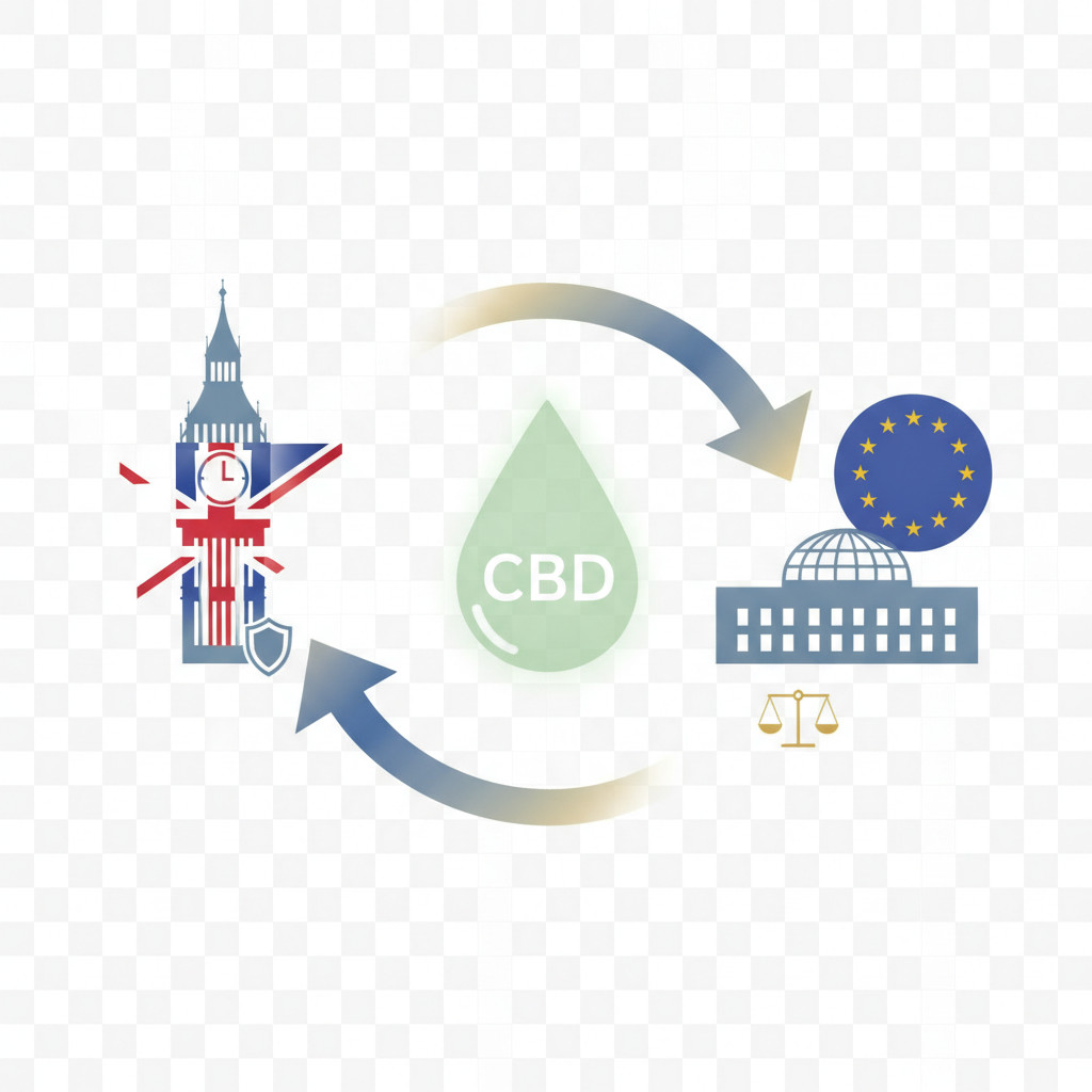 UK-EU CBD regulatory transition visual