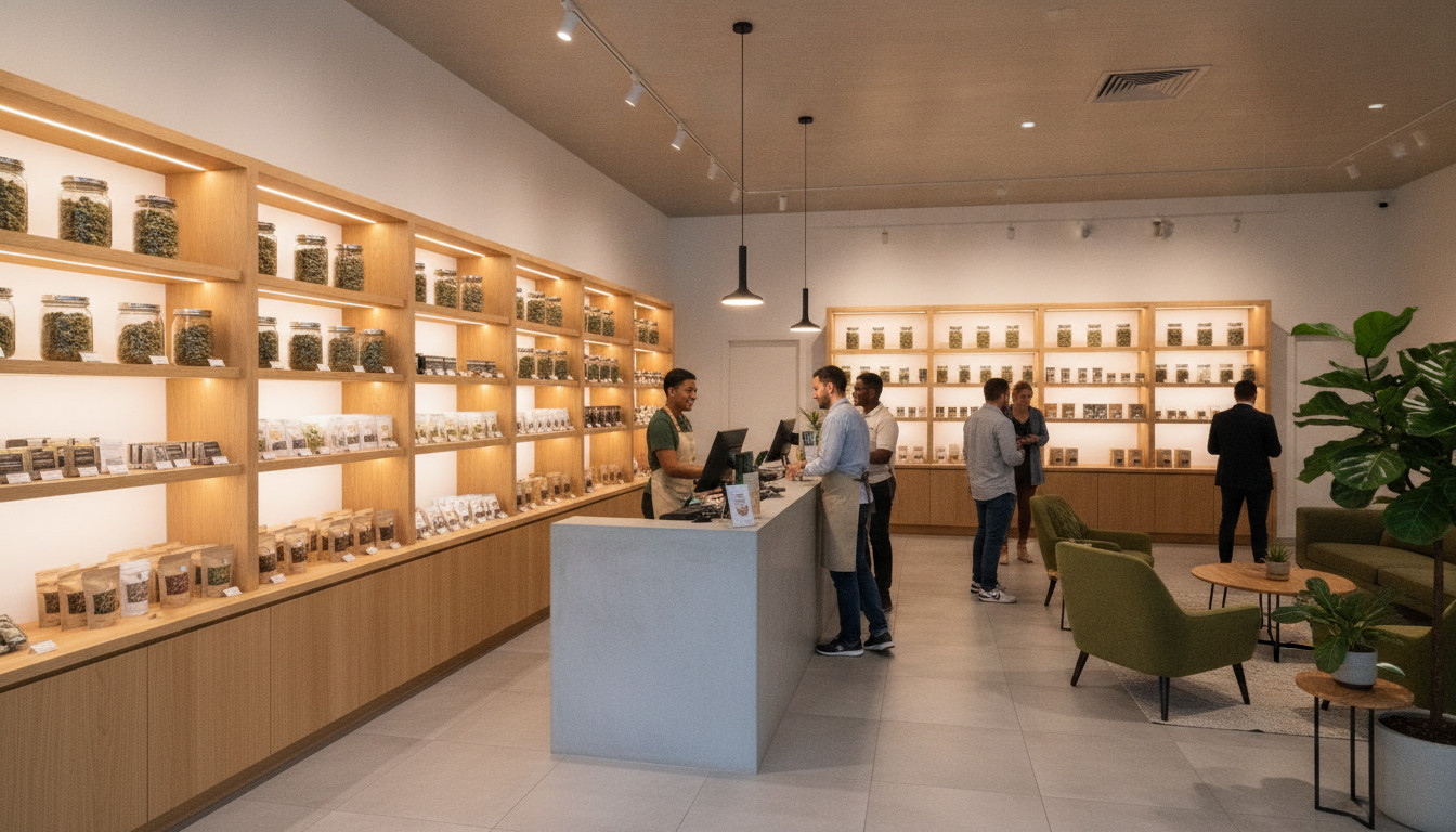 Cannabis dispensary interior