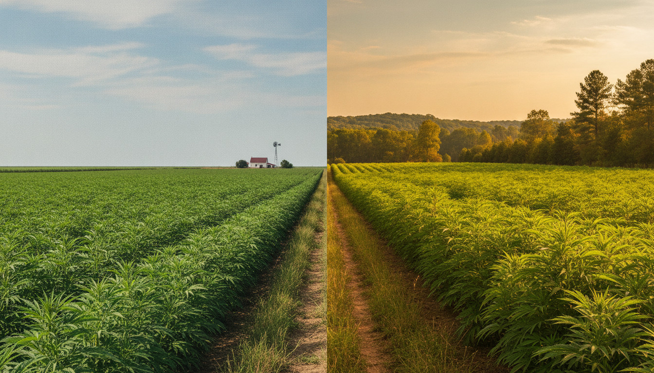 Cannabis cultivation in rural Nebraska and North Carolina