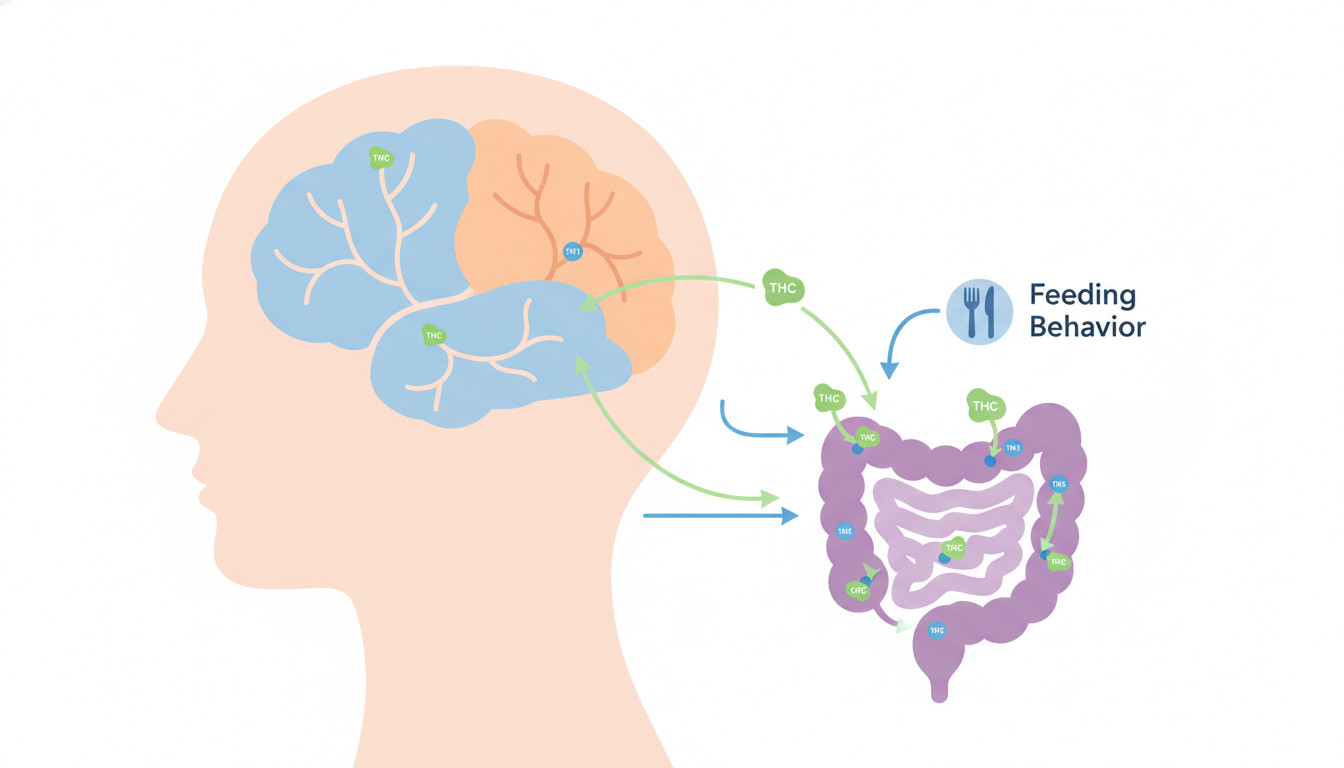 Human Endocannabinoid System Illustration